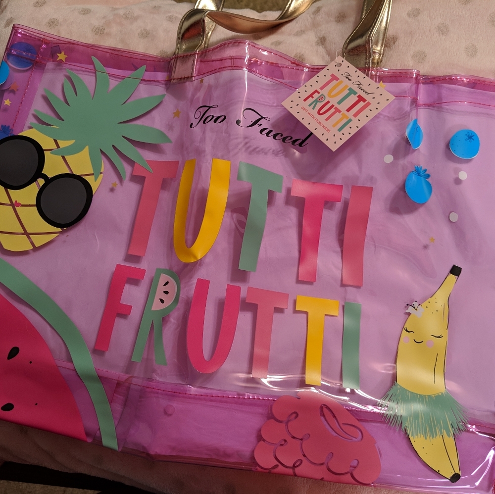 Too faced Tutti Frutti tote bag